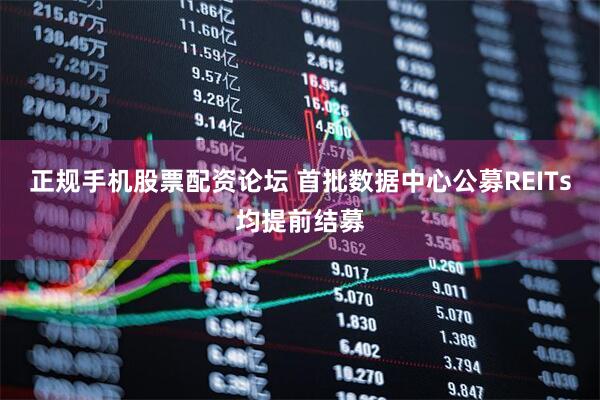 正规手机股票配资论坛 首批数据中心公募REITs均提前结募